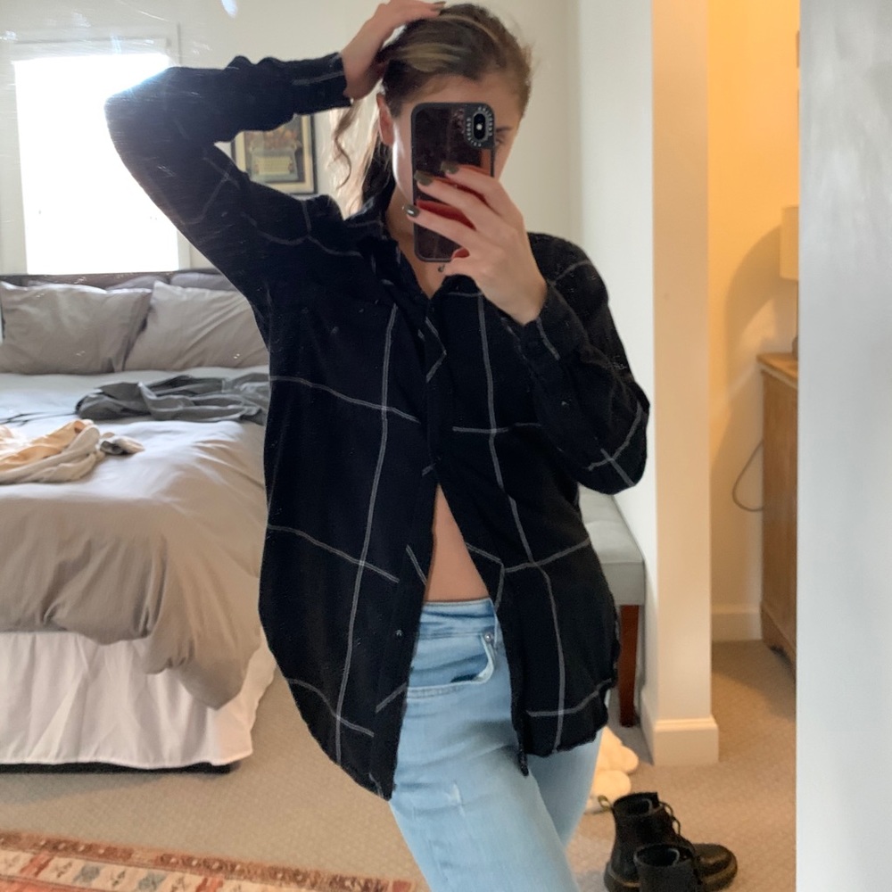 Athleta black flannel